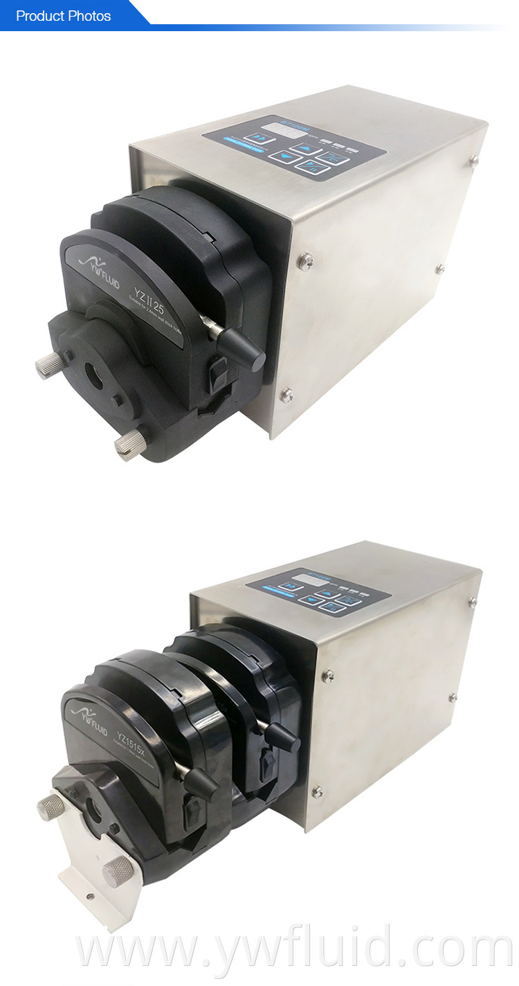 YWfluid Easy load pump head Laboratory peristaltic pump used for liquid transition and dispensing